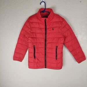 Polo by Ralph Lauren Kids Red Puffer Jacket Boys Size 7